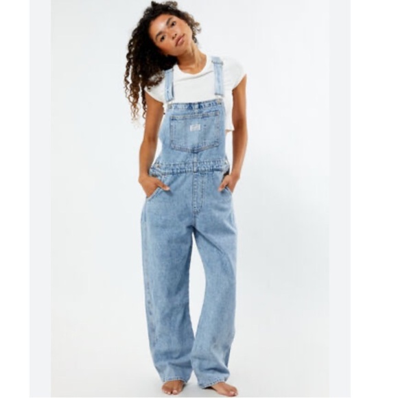 Free People Light Blue Women's Denim Overalls - Picture 7 of 16